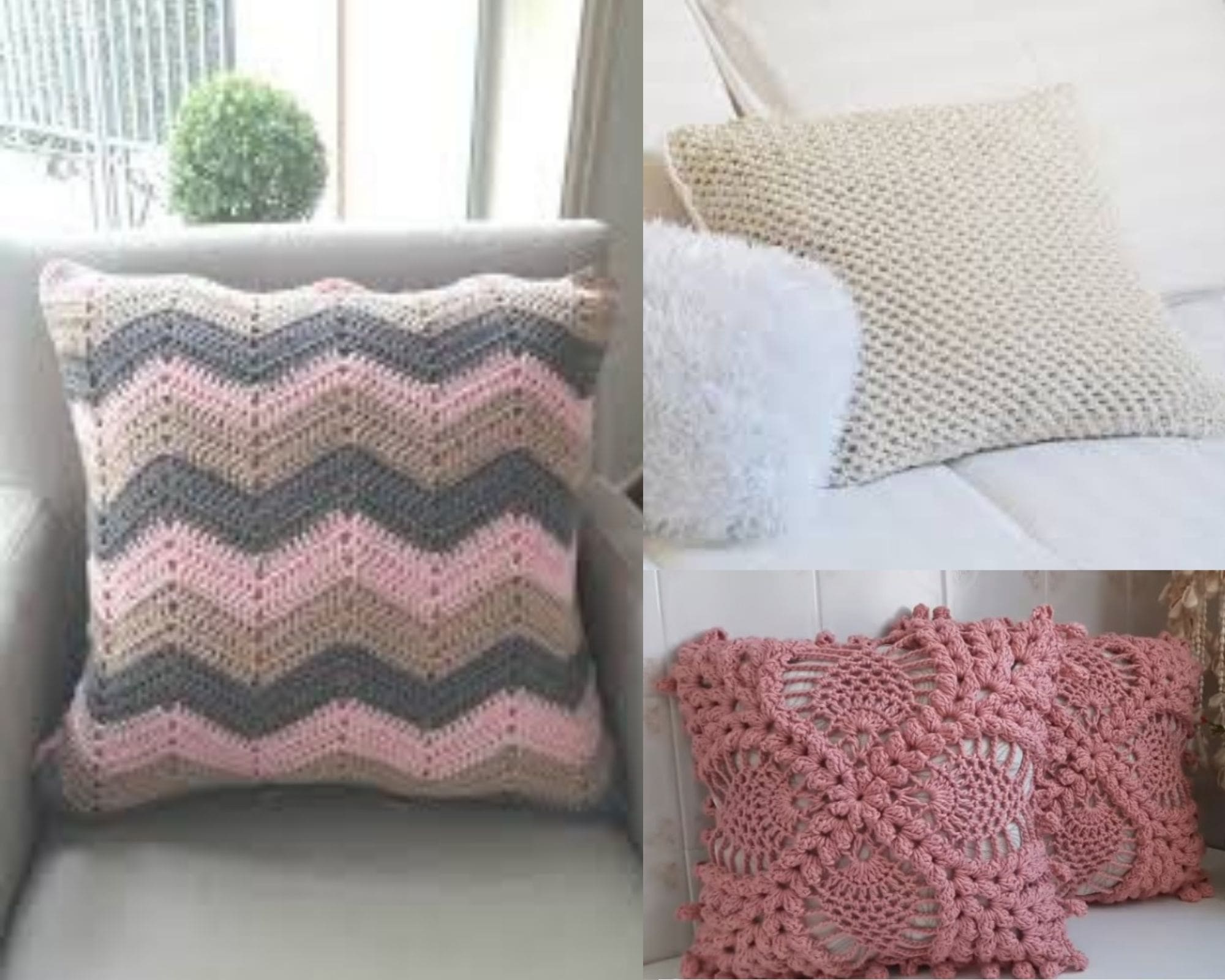 crochet pillow