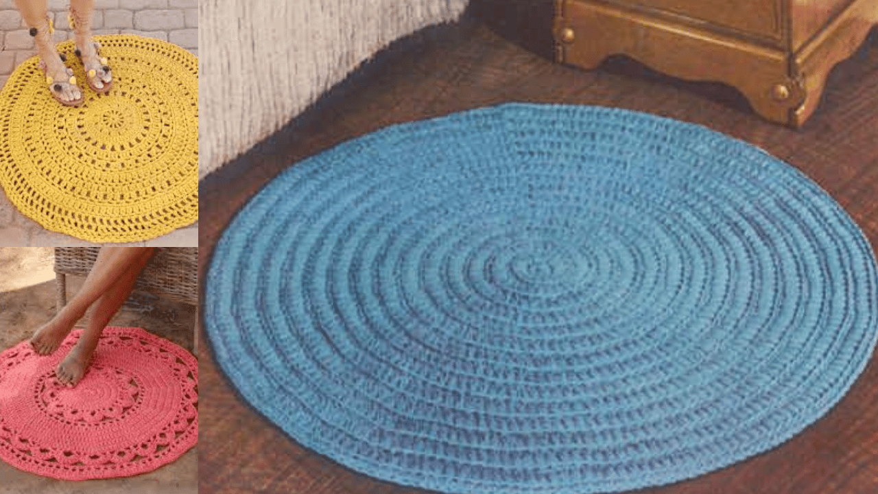 round crochet rug