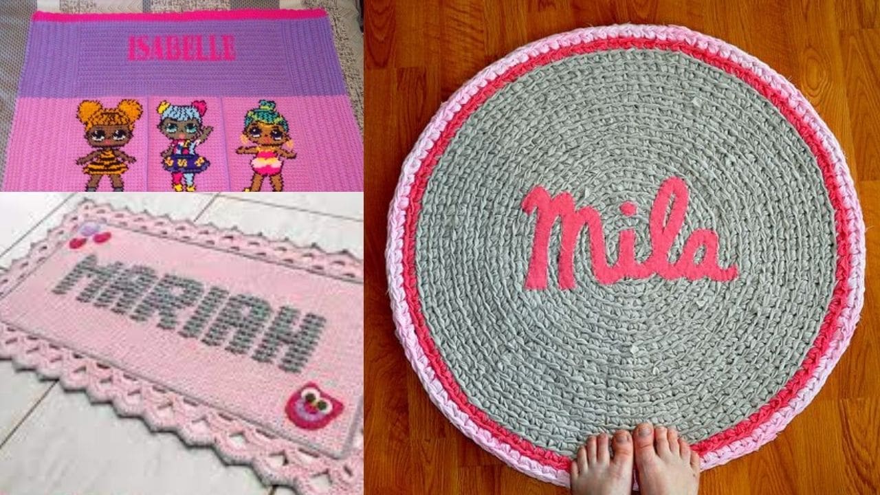 kids crochet rugs 