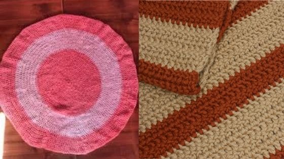 crochet rugs with wool