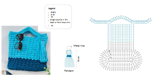 crochet maxi bag