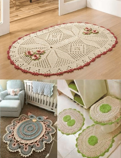 twine crochet rugs