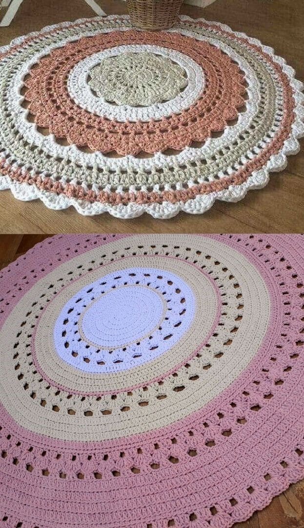 round crochet rug