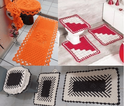 crochet rugs for the bathroom