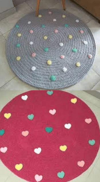 round crochet rug