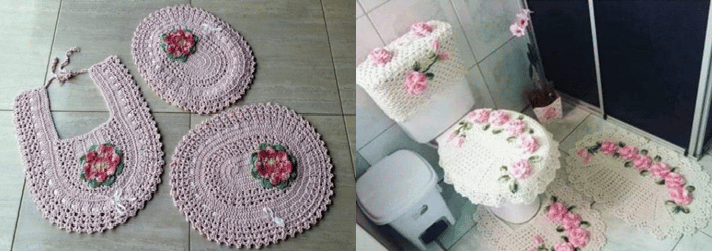 crochet rugs for the bathroom