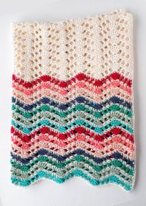 colorfull crochet baby blanket