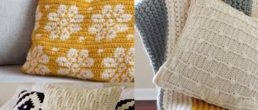 crochet pillow